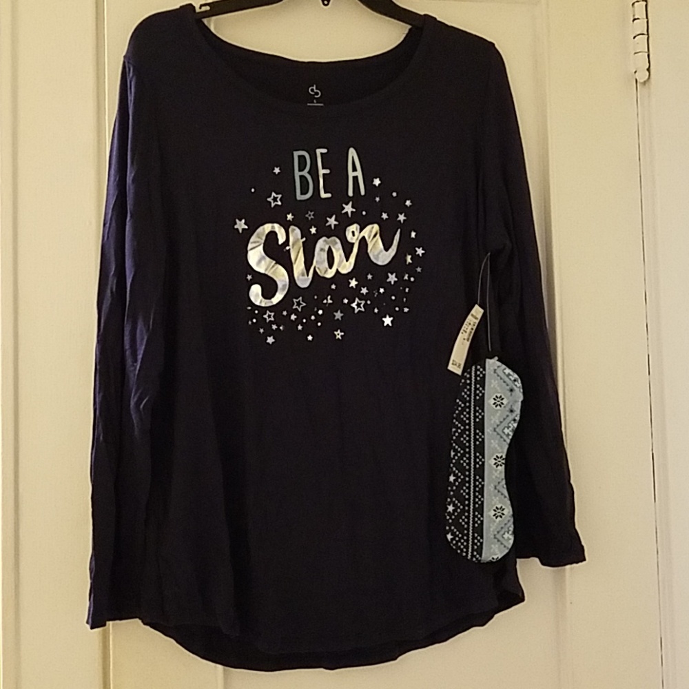 Star Sleepshirt and eyemask